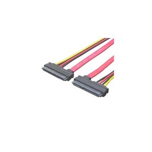 （まとめ）変換名人 SATA+電源ケーブル（メス-メス） SPBB-CA50【×5セット】