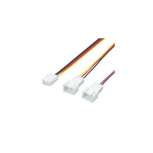 （まとめ）変換名人 3PIN FAN→2分岐（15cm） FAN3／2CA15【×20セット】