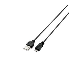 （まとめ）エレコム 極細Micro-USB（A-MicroB）ケーブル MPA-AMBXLP05BK【×5セット】