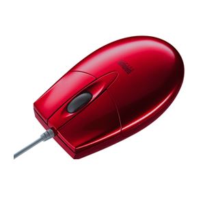 （まとめ）サンワサプライ ブルーLED有線マウス（レッド） MA-BL2UPR【×3セット】