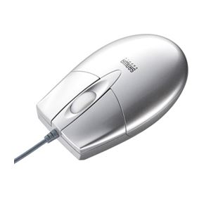 （まとめ）サンワサプライ ブルーLED有線マウス（シルバー） MA-BL2UPS【×3セット】