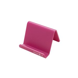 （まとめ）ミヨシ（MCO）スマートフォン用簡易スタンド ピンク SST-02／PK【×10セット】