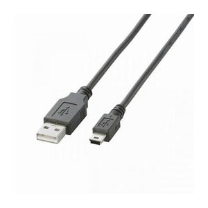 （まとめ）エレコム タブレットPC用USBケーブル（A-mini-B） TB-M05BK【×10セット】