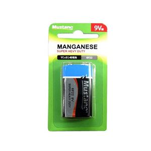 （まとめ）Mustan 9V型マンガン乾電池006P 6F22【×50セット】