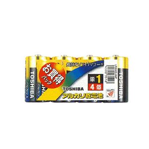 （まとめ）TOSHIBA（東芝）単1アルカリ電池 4本パック LR20AG 4MP【×5セット】