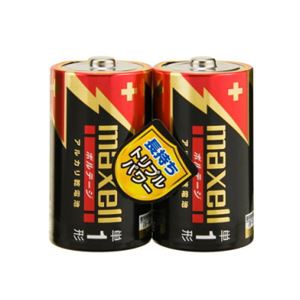 （まとめ）maxell（マクセル）アルカリ乾電池ボルテージ 単1形2本シュリンクパック LR20（T） 2PY【×10セット】