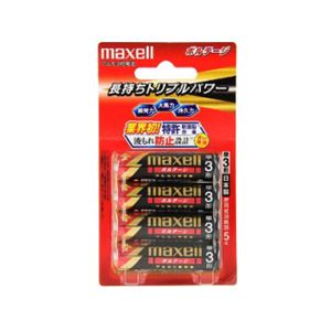 （まとめ）maxell（マクセル）単3形アルカリ乾電池ボルテージ 4本パック LR6（T） 4B【×10セット】