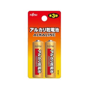 （まとめ）富士通FDK 単3アルカリ電池 2本パック LR6H （2B）【×50セット】