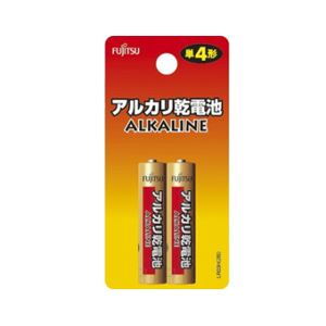 （まとめ）富士通FDK 単4アルカリ電池 2本パック LR03H （2B）【×50セット】