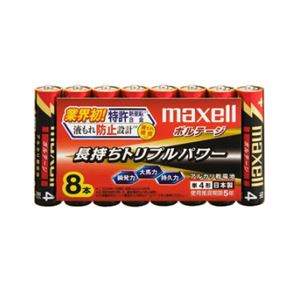 （まとめ）maxell（マクセル）単4形アルカリ乾電池ボルテージ 8本パック LR03（T） 8P【×5セット】
