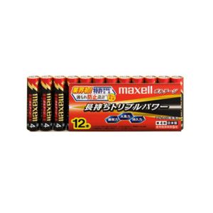 （まとめ）maxell（マクセル）単4形アルカリ乾電池ボルテージ 12本パック LR03（T） 12P【×5セット】