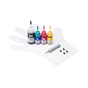 （まとめ）サンワサプライ 詰め替えインクHP178用 INK-H178BS30S【×2セット】