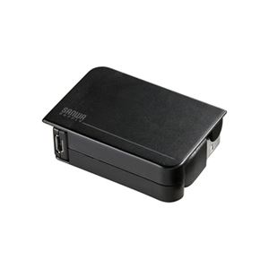 （まとめ）サンワサプライ microUSB+ミニUSB巻き取りケーブル KU-M05MCMBBK【×2セット】