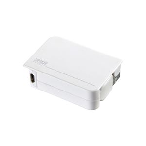 （まとめ）サンワサプライ microUSB+ミニUSB巻き取りケーブル KU-M05MCMBW【×2セット】