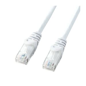 （まとめ）サンワサプライ カテゴリ6UTPLANケーブル LA-Y6-02W【×10セット】