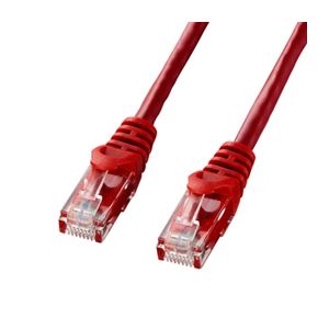 （まとめ）サンワサプライ カテゴリ6UTPLANケーブル LA-Y6-03R【×5セット】