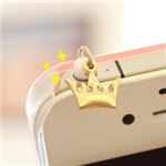 （まとめ）JayLoo イヤホンジャックアクセサリ アンティークストーリー（クラウン）【×5セット】