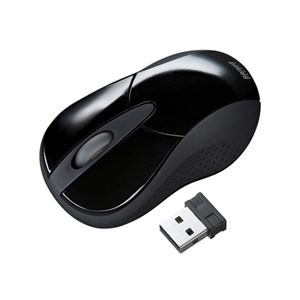 （まとめ）サンワサプライ 超小型ワイヤレスIRセンサーマウス MA-IRW22BK【×2セット】