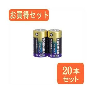 （まとめ）TOSHIBA TOSHIBA（東芝）単2形アルカリ電池 アルカリ1シリーズ 2本パック LR14AG 2KPx10パック LR14AG 2KPX10【×2セット】