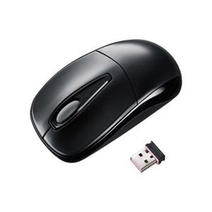 （まとめ）サンワサプライ 静音ワイヤレスマウス MA-WH123BK【×2セット】