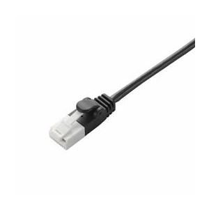 （まとめ）エレコム ツメ折れ防止スリムLANケーブル（Cat6準拠） LD-GPST／BK05【×10セット】