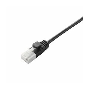 （まとめ）エレコム ツメ折れ防止スリムLANケーブル（Cat6準拠） LD-GPST／BK10【×10セット】