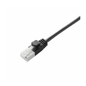 （まとめ）エレコム ツメ折れ防止スリムLANケーブル（Cat6準拠） LD-GPST／BK100【×3セット】