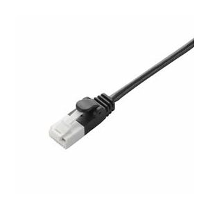 （まとめ）エレコム ツメ折れ防止スリムLANケーブル（Cat6準拠） LD-GPST／BK20【×5セット】