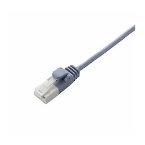 （まとめ）エレコム ツメ折れ防止スリムLANケーブル（Cat6準拠） LD-GPST／BU200【×2セット】