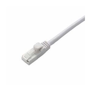 （まとめ）エレコム ツメ折れ防止LANケーブル（Cat6） LD-GPT／WH05【×10セット】