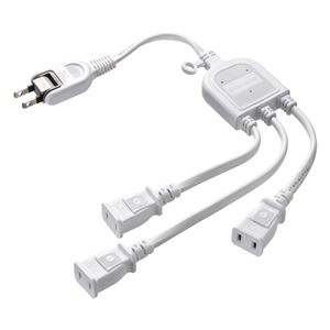 （まとめ）サンワサプライ ACアダプタ専用電源延長コード TAP-EX3WN【×3セット】