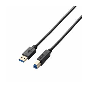 （まとめ）エレコム USB3.0ケーブル（A-B） USB3-AB15BK【×3セット】