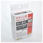 （まとめ）ワールドビジネスサプライ 【Luna Life】 キヤノン用 互換インクカートリッジ BCI-9BK 1本パック LN CA9PGBK【×10セット】
