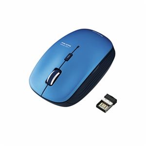 （まとめ）エレコム 5ボタンワイヤレスBlueLEDマウス M-BL21DBBU【×2セット】