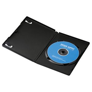 （まとめ）サンワサプライ DVDトールケース（1枚収納） DVD-TN1-03BK【×10セット】