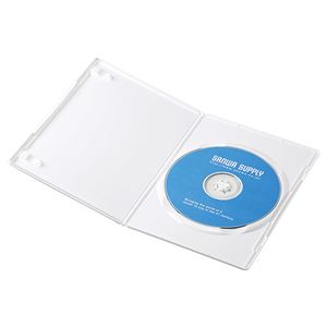 （まとめ）サンワサプライ スリムDVDトールケース（1枚収納） DVD-TU1-10W【×5セット】