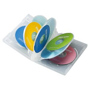 （まとめ）サンワサプライ DVDトールケース（8枚収納） DVD-TW8-03C【×3セット】