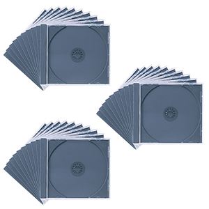 （まとめ）サンワサプライ DVD・CDケース（ブラック） FCD-PN30BK【×2セット】