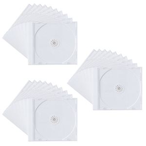 （まとめ）サンワサプライ DVD・CDケース（ホワイト） FCD-PN30W【×2セット】