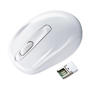 （まとめ）サンワサプライ ワイヤレスブルーLEDマウス MA-WBL27W【×2セット】