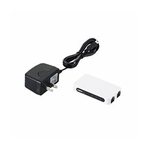 （まとめ）ロジテック 100BASE-TX対応 スイッチングハブ LAN-SW03PSWE【×3セット】