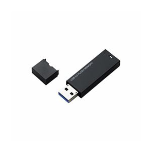 （まとめ）エレコム シンプルUSB3.0メモリ MF-MSU3A04GBK【×3セット】