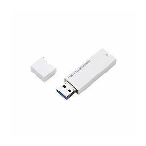 （まとめ）エレコム シンプルUSB3.0メモリ MF-MSU3A04GWH【×3セット】