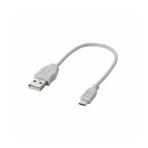 （まとめ）エレコム Micro-USB（A-MicroB）ケーブル MPA-AMBCL02WH【×5セット】