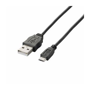 （まとめ）エレコム Micro-USB（A-MicroB）ケーブル MPA-AMBCL12BK【×5セット】