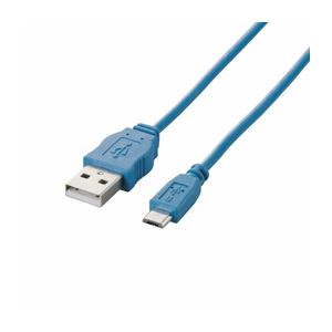 （まとめ）エレコム Micro-USB（A-MicroB）ケーブル MPA-AMBCL12BU【×5セット】