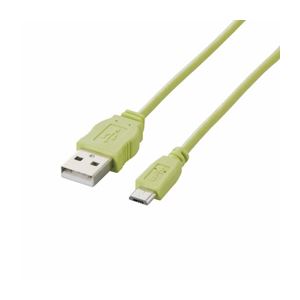 （まとめ）エレコム Micro-USB（A-MicroB）ケーブル MPA-AMBCL12GN【×5セット】