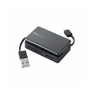 （まとめ）エレコム タブレット・スマホ・PC対応メモリリーダライタ MRS-MB07BK【×3セット】