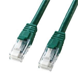 （まとめ）サンワサプライ つめ折れ防止カテゴリ6LANケーブル KB-T6TS-005G【×10セット】