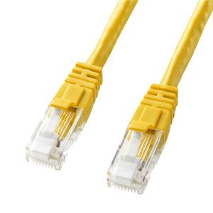（まとめ）サンワサプライ つめ折れ防止カテゴリ6LANケーブル KB-T6TS-07Y【×3セット】